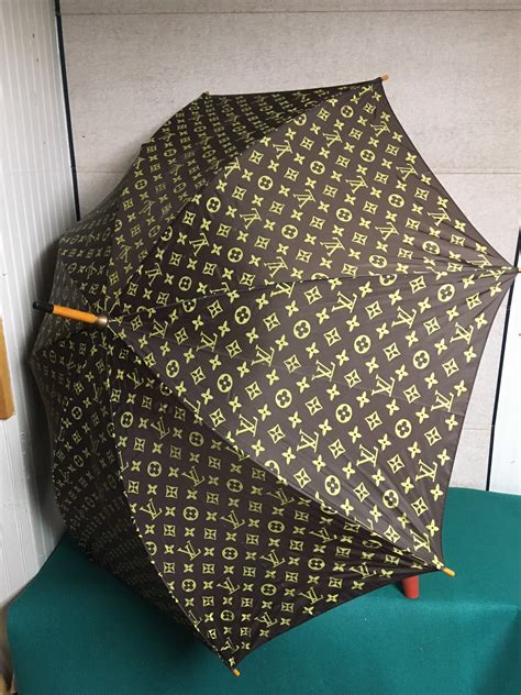 louis vuitton umbrella wooden handle|designer umbrella louis vuitton.